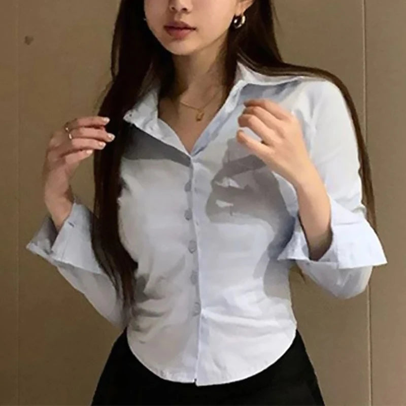 White Chiffon Blouse